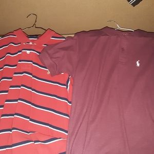 Polo shirts and pullover size large